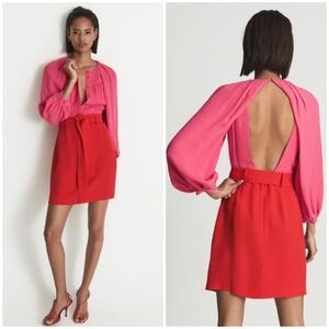 Reiss Valentina Color Clash Dress